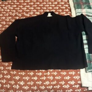 H&M Black Crew Neck Sweater